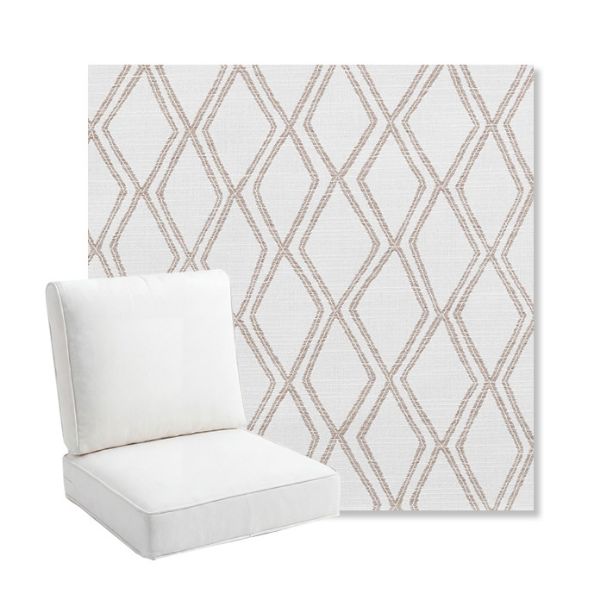 Picture of Voyage Dune | Bullnose Back Deep Seating Outdoor Cushions - Sunbrella© Fabric