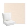 Picture of Willa Cream | Bullnose Back Deep Seating Outdoor Cushions - Sunbrella© Fabric