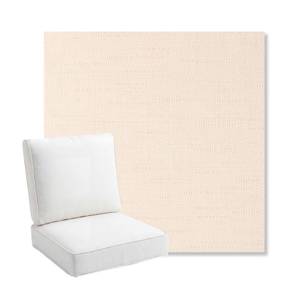 Picture of Willa Cream | Bullnose Back Deep Seating Outdoor Cushions - Sunbrella© Fabric