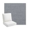 Picture of Willa Haze | Bullnose Back Deep Seating Outdoor Cushions - Sunbrella© Fabric