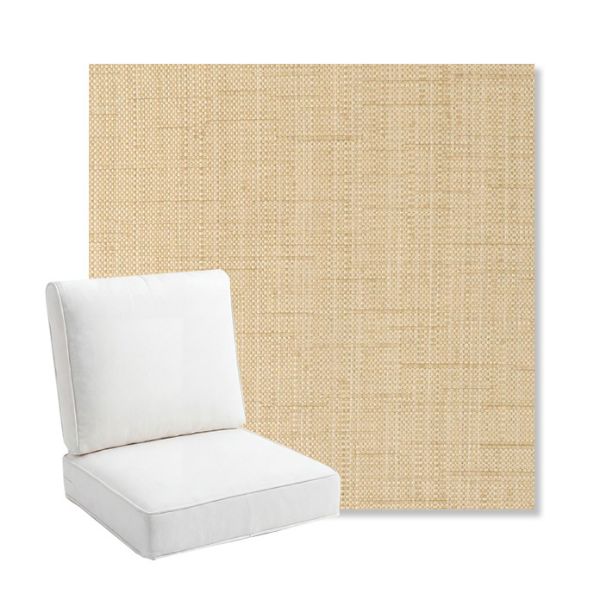 Picture of Willa Hemp | Bullnose Back Deep Seating Outdoor Cushions - Sunbrella© Fabric