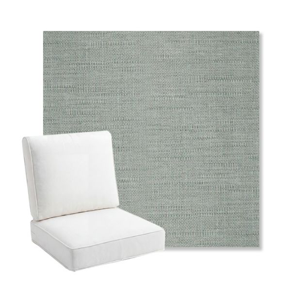 Picture of Willa Mist | Bullnose Back Deep Seating Outdoor Cushions - Sunbrella© Fabric