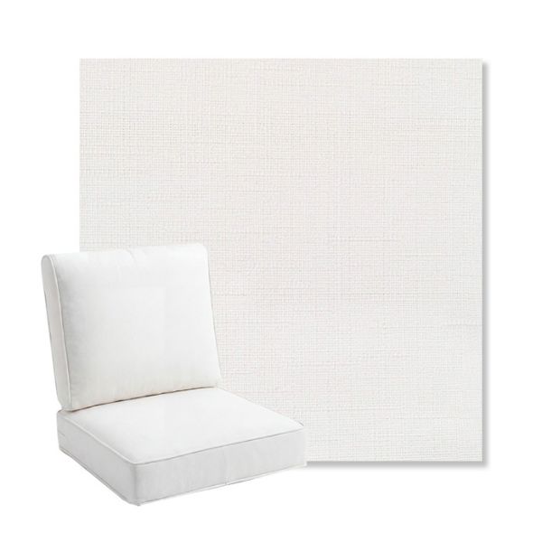 Picture of Willa Snow | Bullnose Back Deep Seating Outdoor Cushions - Sunbrella© Fabric