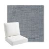 Picture of Willa Tidal | Bullnose Back Deep Seating Outdoor Cushions - Sunbrella© Fabric