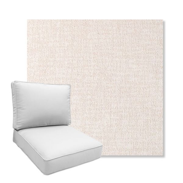 Picture of Abstraction Parchment | Boxed Deep Seating Patio Chair Cushion – Sunbrella© Fabric