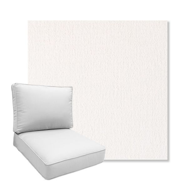 Picture of Abstraction Snow | Boxed Deep Seating Patio Chair Cushion – Sunbrella© Fabric