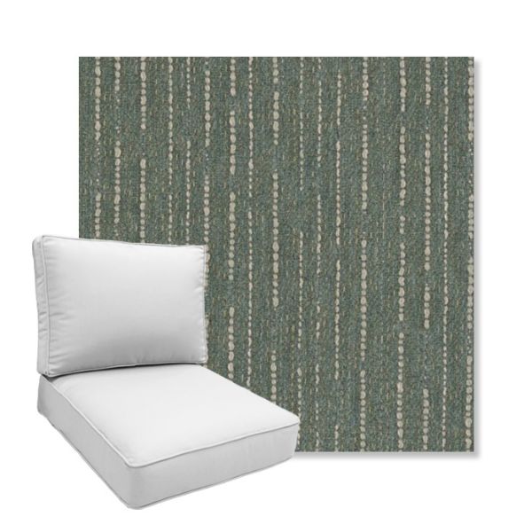 Picture of Abundant Seaglass | Boxed Deep Seating Patio Chair Cushion – Sunbrella© Fabric