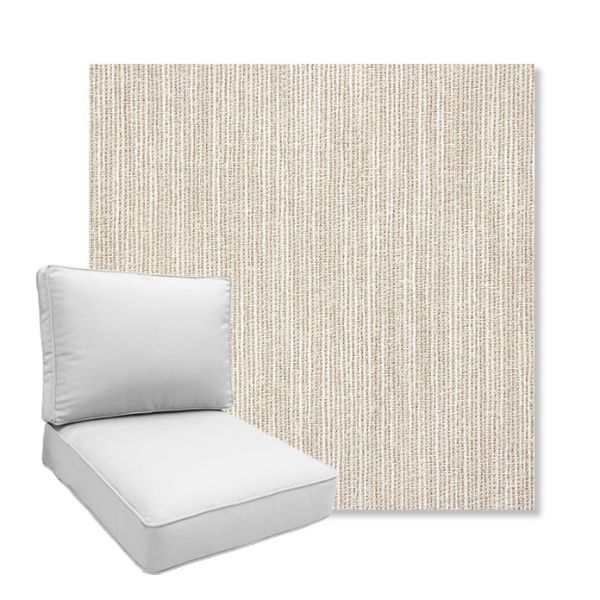 Picture of Adena Sand | Boxed Deep Seating Patio Chair Cushion – Sunbrella© Fabric