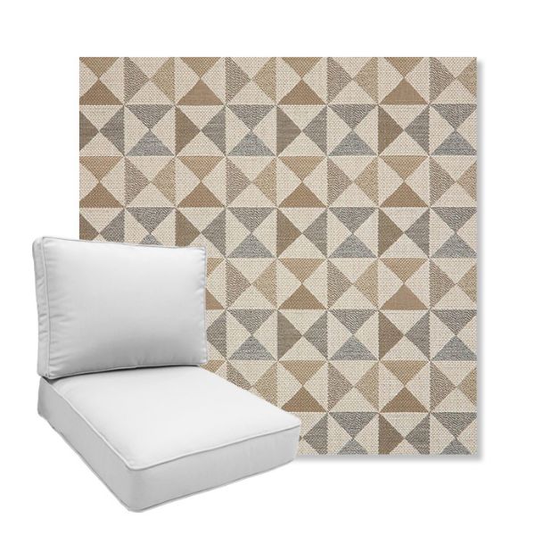 Picture of Array Dune | Boxed Deep Seating Patio Chair Cushion – Sunbrella© Fabric