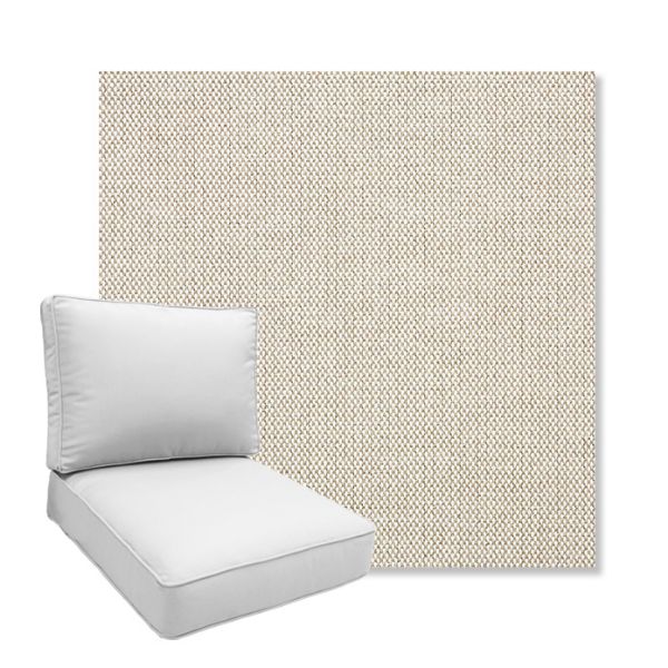Picture of Blend Linen | Boxed Deep Seating Patio Chair Cushion – Sunbrella© Fabric