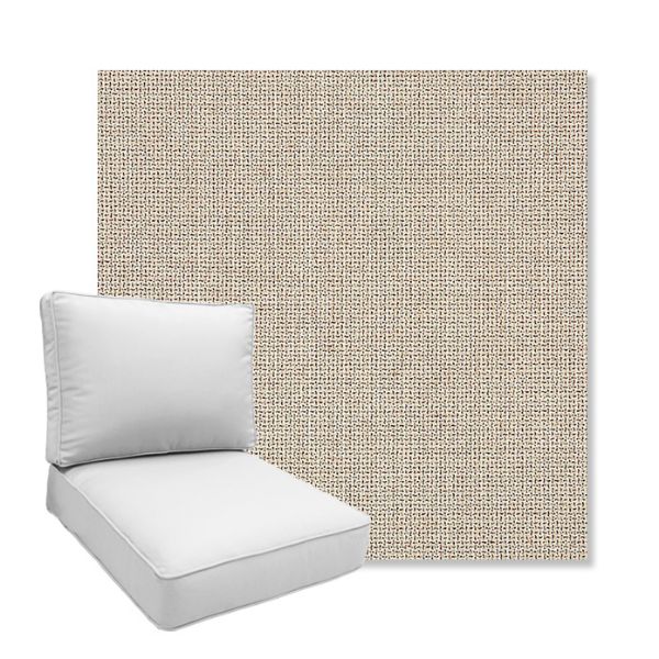 Picture of Bliss Sand | Boxed Deep Seating Patio Chair Cushion – Sunbrella© Fabric