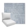 Picture of Boro Indigo | Boxed Deep Seating Patio Chair Cushion – Sunbrella© Fabric