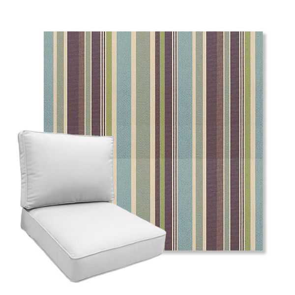 Picture of Brannon Whisper | Boxed Deep Seating Patio Chair Cushion – Sunbrella© Fabric