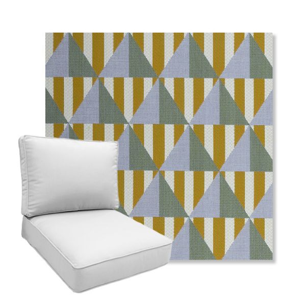 Picture of Buoy Key West | Boxed Deep Seating Patio Chair Cushion – Sunbrella© Fabric