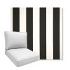 Picture of Cabana Classic | Boxed Deep Seating Patio Chair Cushion – Sunbrella© Fabric