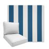 Picture of Cabana Regatta | Boxed Deep Seating Patio Chair Cushion – Sunbrella© Fabric