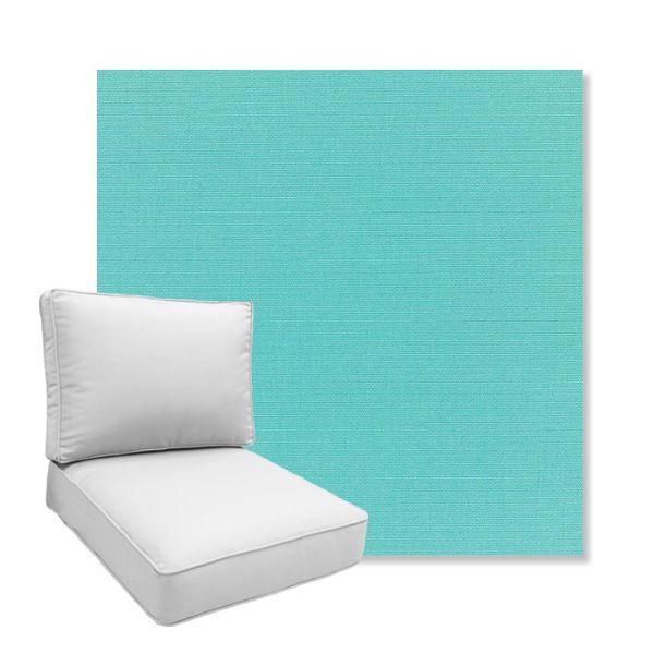 Picture of Canvas Aruba | Boxed Deep Seating Patio Chair Cushion – Sunbrella© Fabric