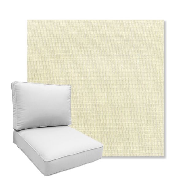 Picture of Canvas Birds Eye | Boxed Deep Seating Patio Chair Cushion – Sunbrella© Fabric