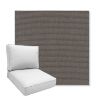 Picture of Canvas Coal | Boxed Deep Seating Patio Chair Cushion – Sunbrella© Fabric
