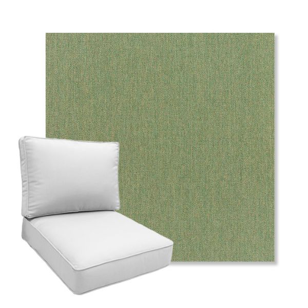 Picture of Canvas Fern | Boxed Deep Seating Patio Chair Cushion – Sunbrella© Fabric