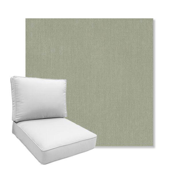 Picture of Canvas Seasalt | Boxed Deep Seating Patio Chair Cushion – Sunbrella© Fabric