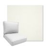 Picture of Canvas White | Boxed Deep Seating Patio Chair Cushion – Sunbrella© Fabric