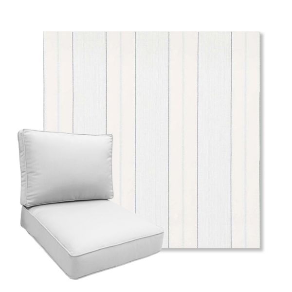 Picture of Carlo Coastal | Boxed Deep Seating Patio Chair Cushion – Sunbrella© Fabric