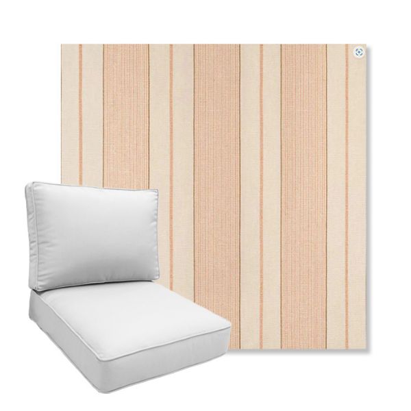 Picture of Carlo Mesa | Boxed Deep Seating Patio Chair Cushion – Sunbrella© Fabric