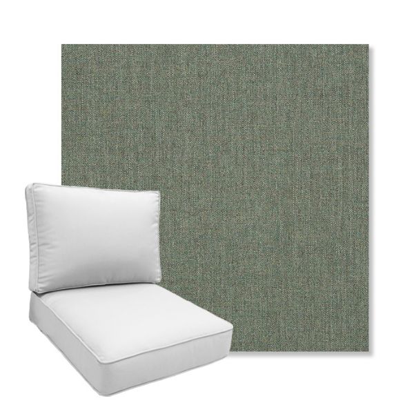 Picture of Cast Sage | Boxed Deep Seating Patio Chair Cushion – Sunbrella© Fabric
