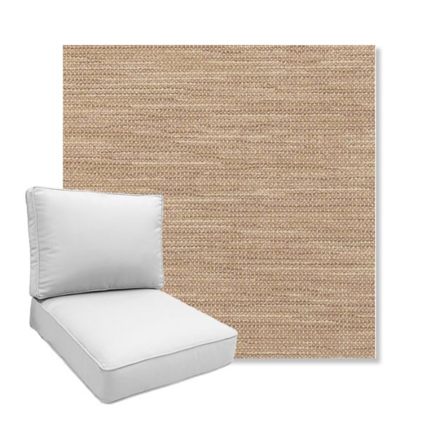Picture of Charmer Limestone | Boxed Deep Seating Patio Chair Cushion – Sunbrella© Fabric