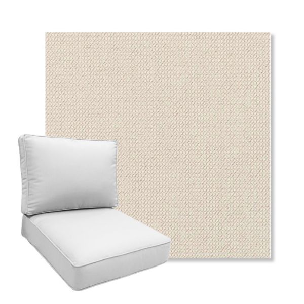 Picture of Charmer Parchment | Boxed Deep Seating Patio Chair Cushion – Sunbrella© Fabric