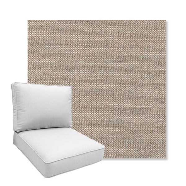 Picture of Charmer Pebble | Boxed Deep Seating Patio Chair Cushion – Sunbrella© Fabric