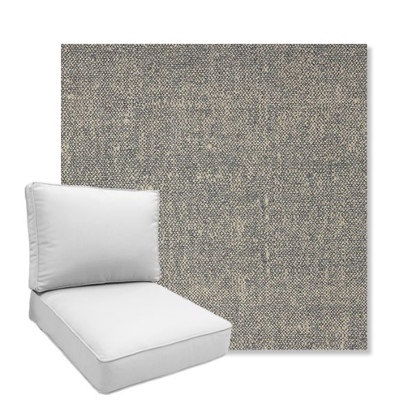 Picture of Chartres Graphite | Boxed Deep Seating Patio Chair Cushion – Sunbrella© Fabric