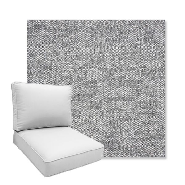 Picture of Chartres Gull | Boxed Deep Seating Patio Chair Cushion – Sunbrella© Fabric