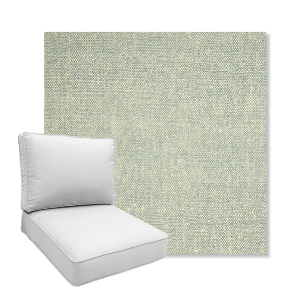 Picture of Chartres Mist | Boxed Deep Seating Patio Chair Cushion – Sunbrella© Fabric