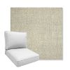 Picture of Chartres Pebble | Boxed Deep Seating Patio Chair Cushion – Sunbrella© Fabric