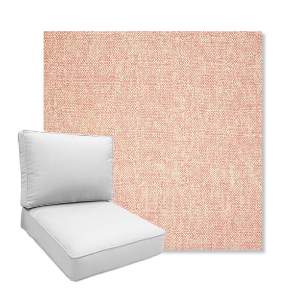 Picture of Chartres Rose | Boxed Deep Seating Patio Chair Cushion – Sunbrella© Fabric