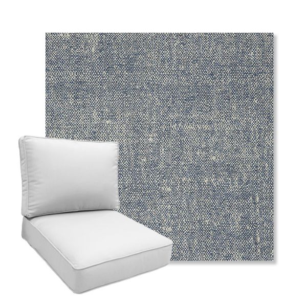 Picture of Chartres Storm | Boxed Deep Seating Patio Chair Cushion – Sunbrella© Fabric