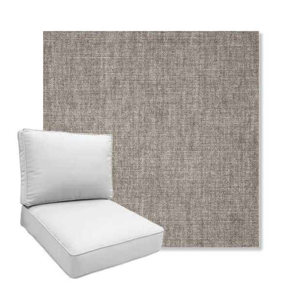 Picture of Crush Ash | Boxed Deep Seating Patio Chair Cushion – Sunbrella© Fabric