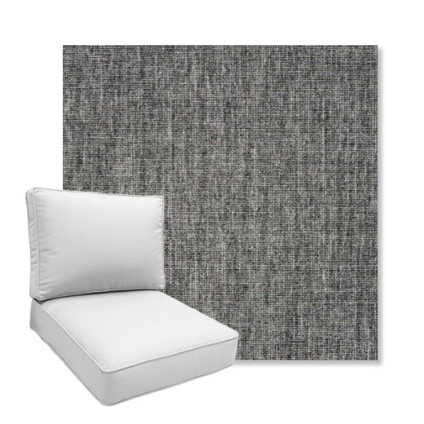 Picture of Crush Pewter | Boxed Deep Seating Patio Chair Cushion – Sunbrella© Fabric