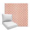 Picture of Detail Persimmon | Boxed Deep Seating Patio Chair Cushion – Sunbrella© Fabric