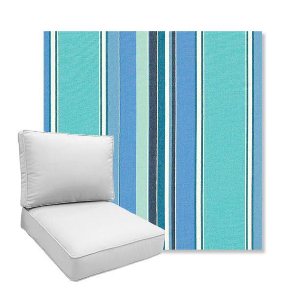 Picture of Dolce Oasis | Boxed Deep Seating Patio Chair Cushion – Sunbrella© Fabric
