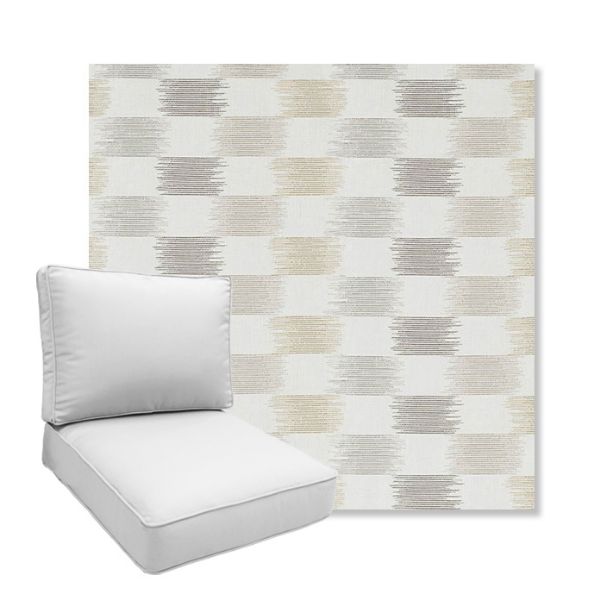 Picture of Dream Dune | Boxed Deep Seating Patio Chair Cushion – Sunbrella© Fabric