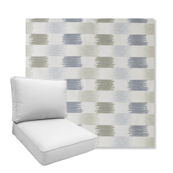 Picture of Dream Mist | Boxed Deep Seating Patio Chair Cushion – Sunbrella© Fabric