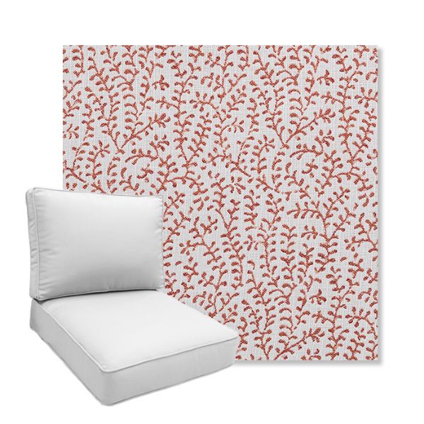 Picture of Eberly Clay | Boxed Deep Seating Patio Chair Cushion – Sunbrella© Fabric