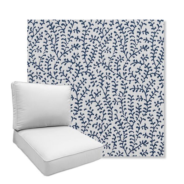 Picture of Eberly Peacock | Boxed Deep Seating Patio Chair Cushion – Sunbrella© Fabric
