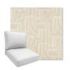 Picture of Escher Alabaster | Boxed Deep Seating Patio Chair Cushion – Sunbrella© Fabric