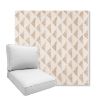 Picture of Etched Angles Congnac | Boxed Deep Seating Patio Chair Cushion – Sunbrella© Fabric