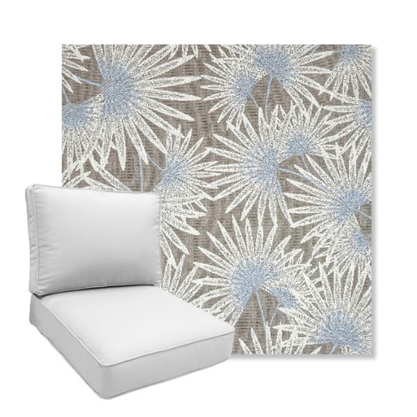 Picture of Etta Vapor | Boxed Deep Seating Patio Chair Cushion – Sunbrella© Fabric