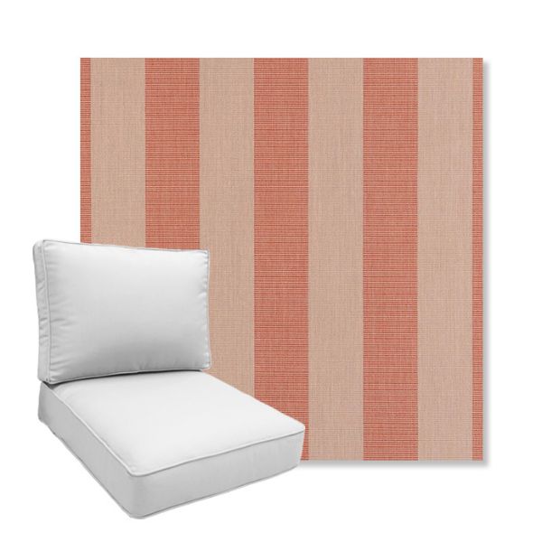Picture of Expressive Blush | Boxed Deep Seating Patio Chair Cushion – Sunbrella© Fabric